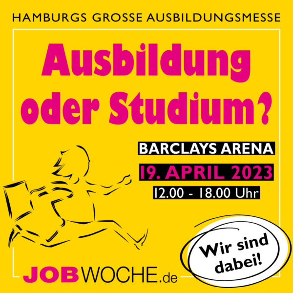 Auf der Job- & Ausbildungsmesse der Barclays Arena in Hamburg